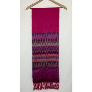Women's Pink Scarf with Unique Southwestern Design